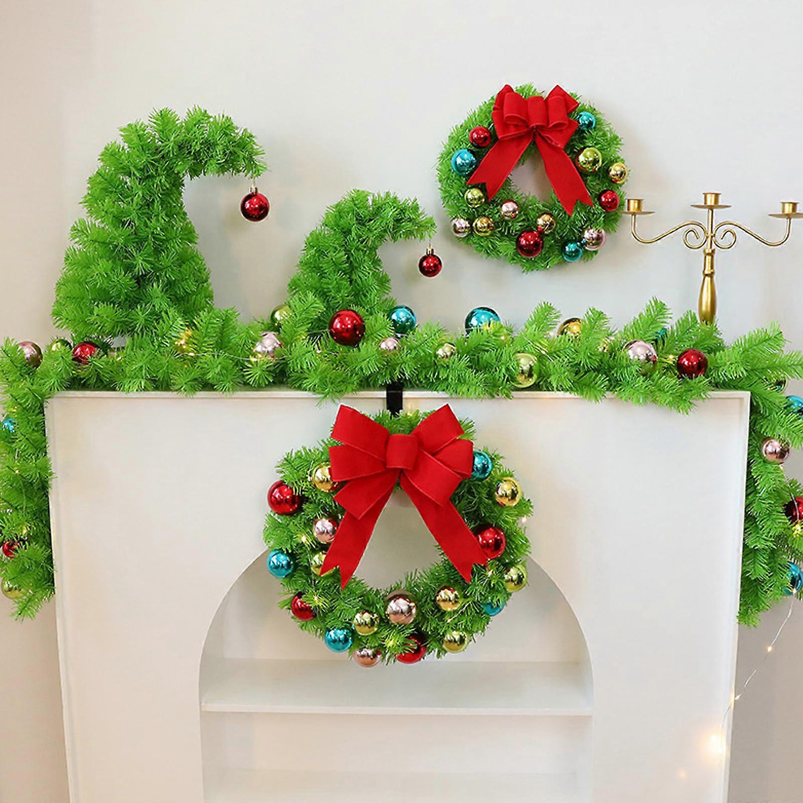 Tilted Holiday Tree Ornament MiniaturePVC Christmas Tree Table Ornament For Mantels Holiday Party Tabletop Centerpieces Multicolor