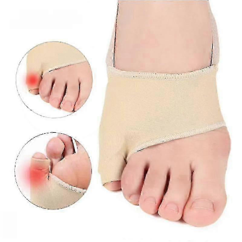 2 יחידות רפידות מתקן Bunion Tailor Splint for Bunion פינקי הקלה על בוהן מיישר בוהן מפריד בוהן קטן עם נגד החלקה מהירה