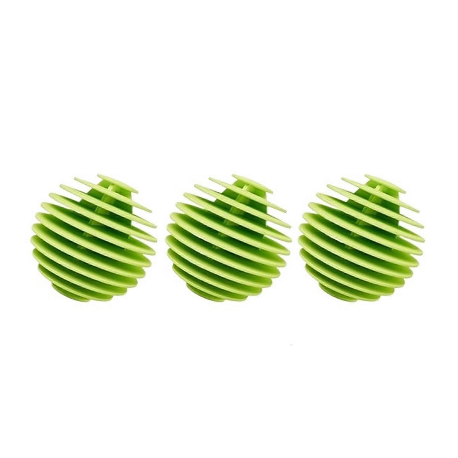 Soft Rubber Laundry Balls AntiTangle Washing Machine Cleaner for Clothes (Green)