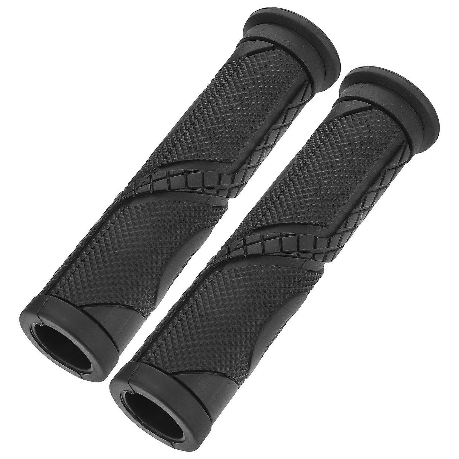 Bike Handlebar Grips Rubber Handle Grips for Bikes Protective Use 3Pairs