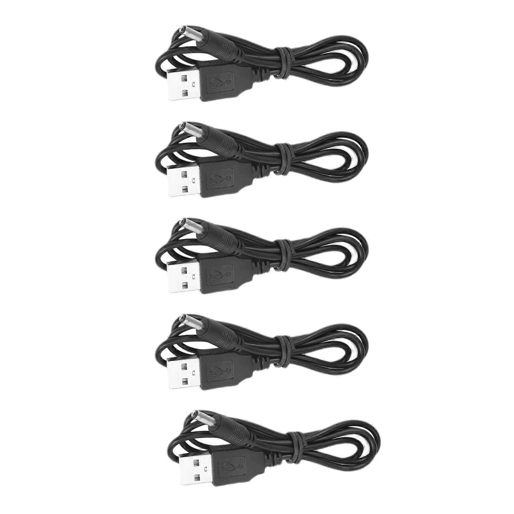 5X USB to 3.5mm Jack 5V DC Power Cable