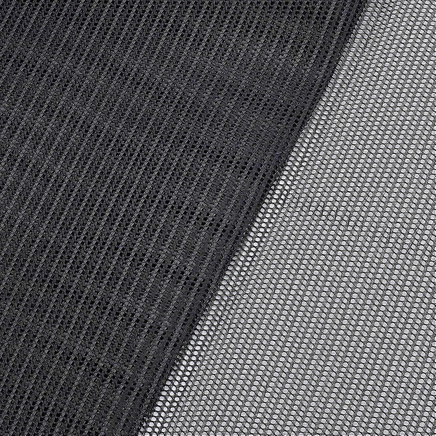 2 Yards Polyester Mesh Fabric 155cm(61.02 Inch) Black Stretchy Fabric Mesh Netting for Cap Hat Backpack Pocket and Straps Netting Clothes