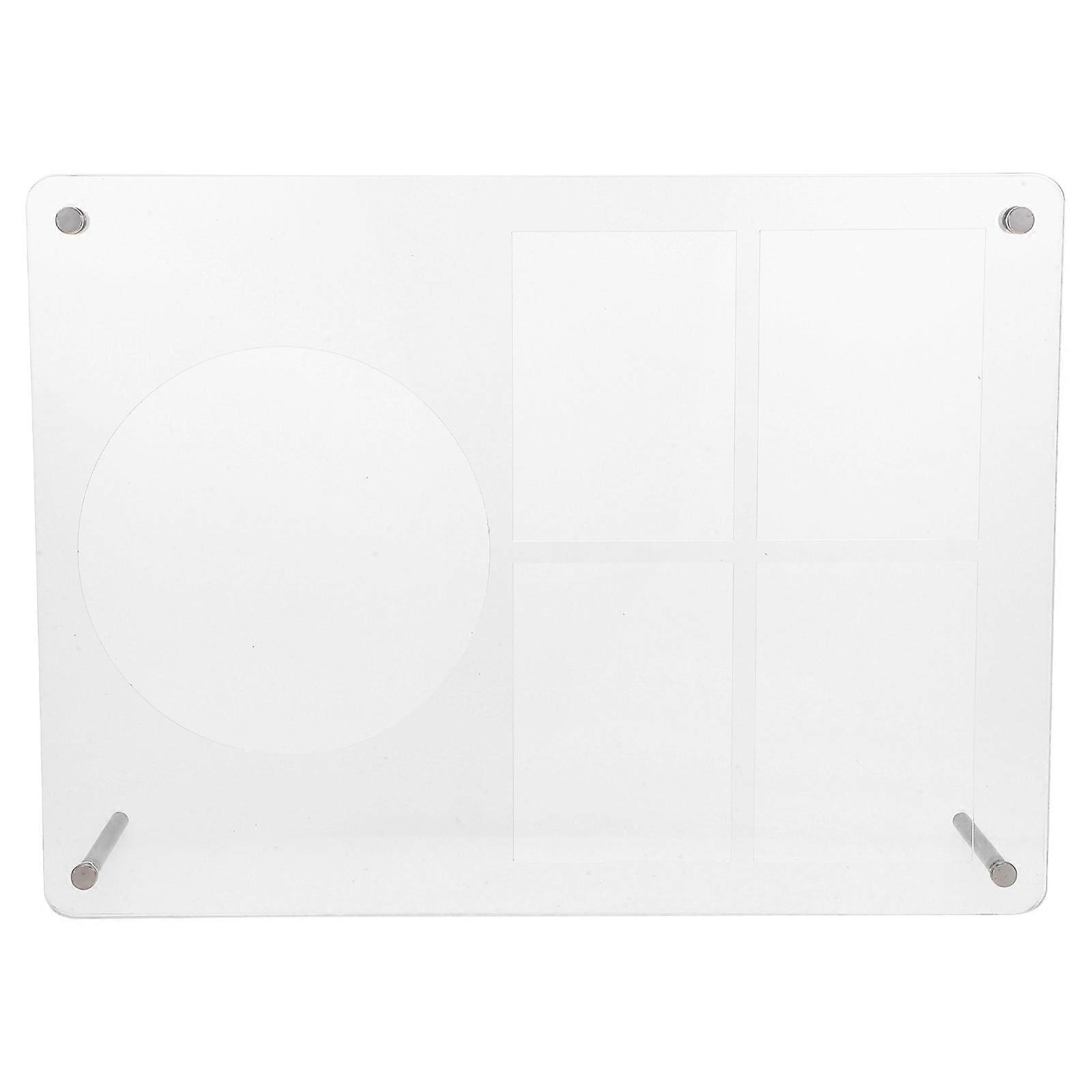 Clear Display Holder Acrylic Cd Case Organizer Rectangular Shape Modern Style Desktop Album Frame For Office Use 30.00X22.00X6.00CM Organization 1Pcs
