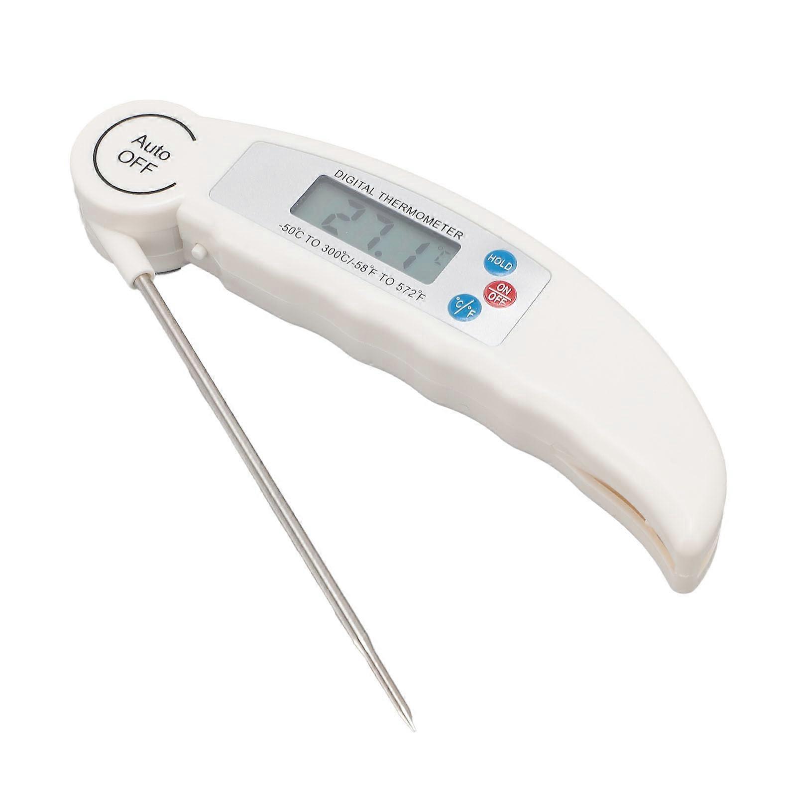 Digital Meat Thermometer with Fast Reading Foldable Probe Waterproof Stainless Steel for Cooking