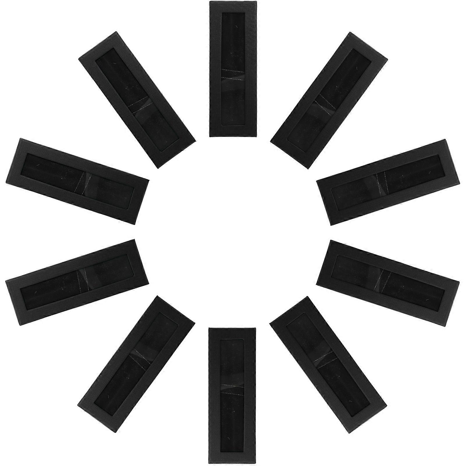 Gift Box Pen Organizer Box for Storage 10Pcs Black with Transparent Window