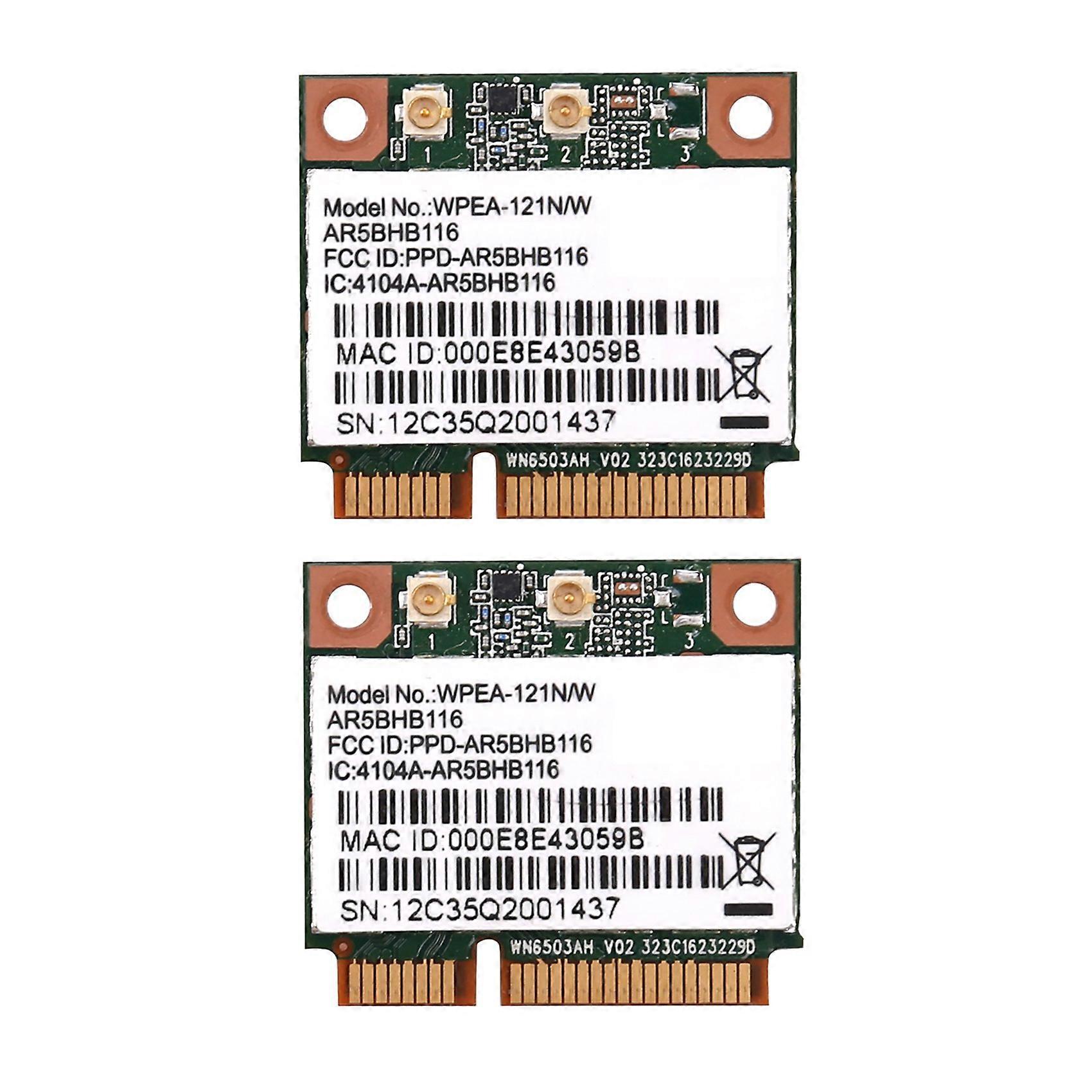 2X Wireless Network Card Atheros AR9832 AR5BHB116 2.4/5 GHz Single-Chip 300 Mbps 802.11N MINI PCI-E Wireless Card WIFI