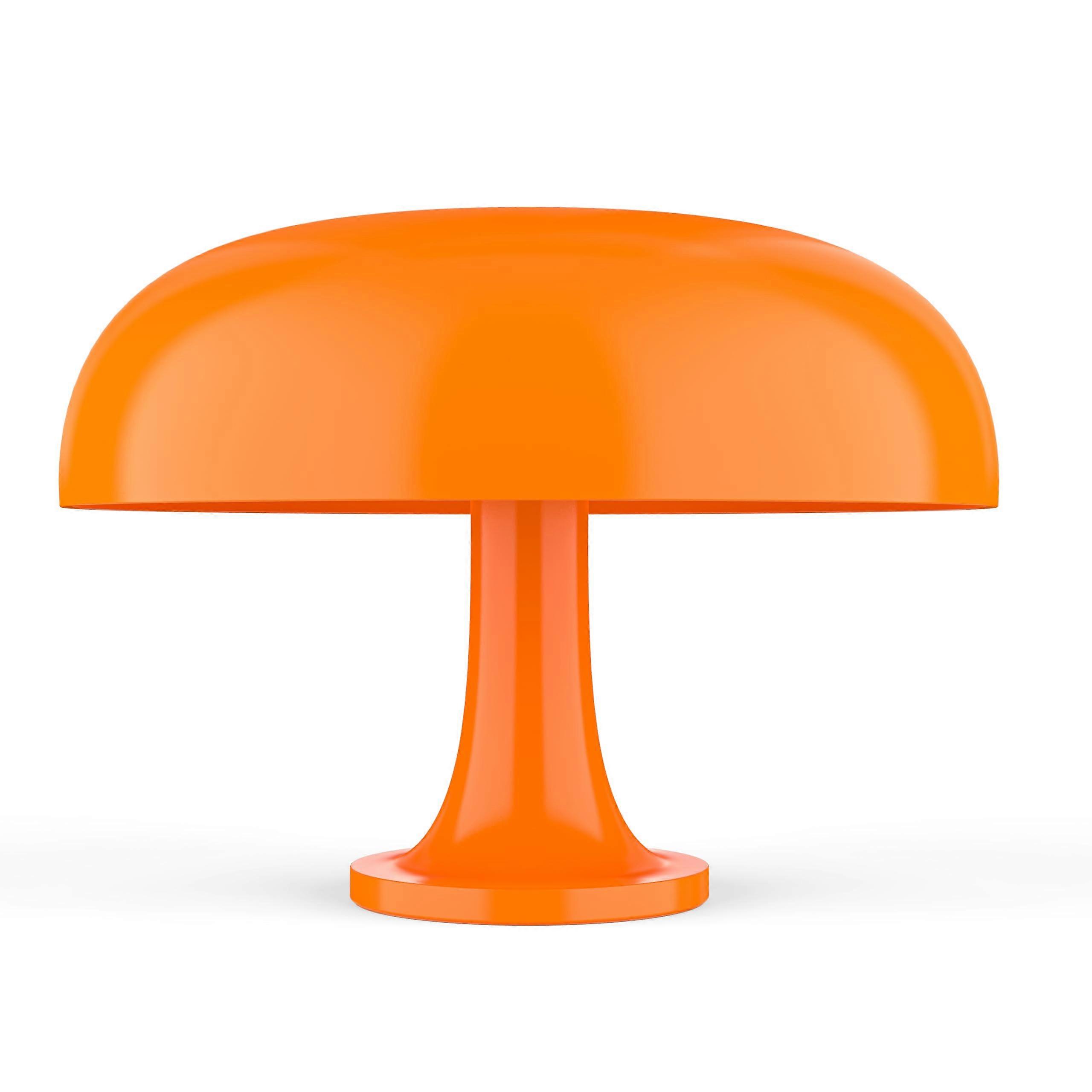 Orange Mushroom Table Lamp Dimmable Vintage Retro Design with Energy Saving LED for Ambient Lighting