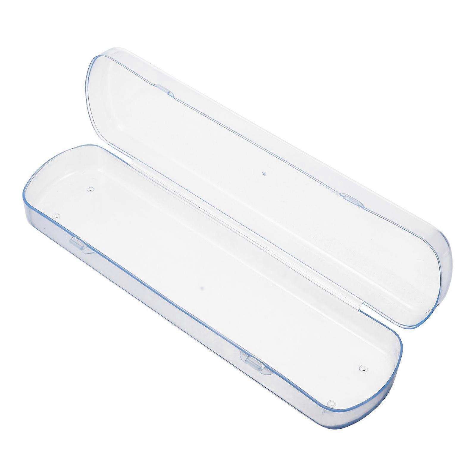 Portable Toothbrush Toothpaste Storage Rectangular Case/Holder/Box for Traveling Camping (Blue)
