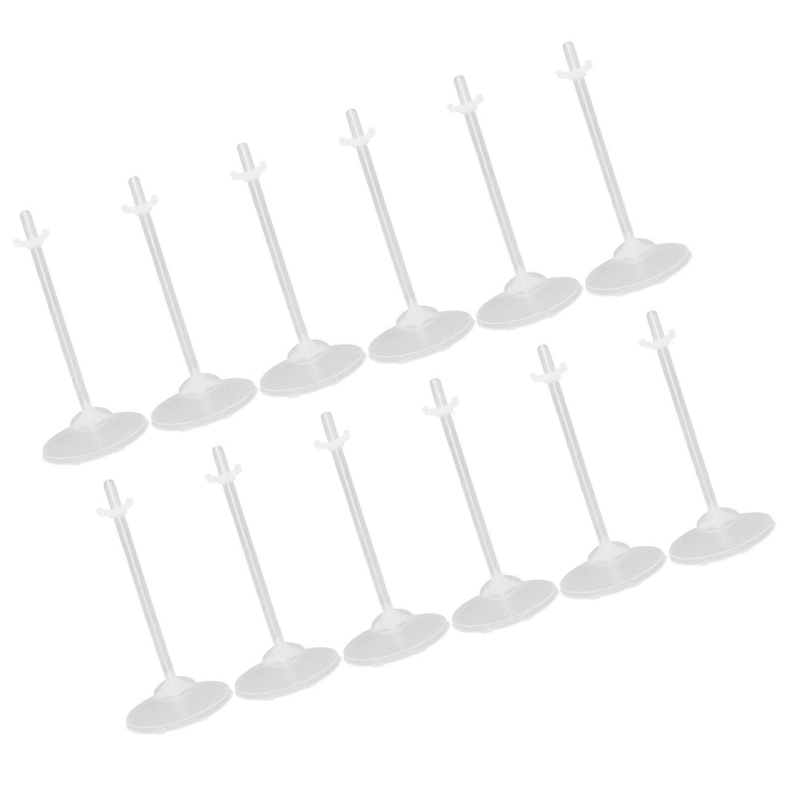 36pcs Practical Doll Stand Transparent Display Rack Plastic Storage Bracket