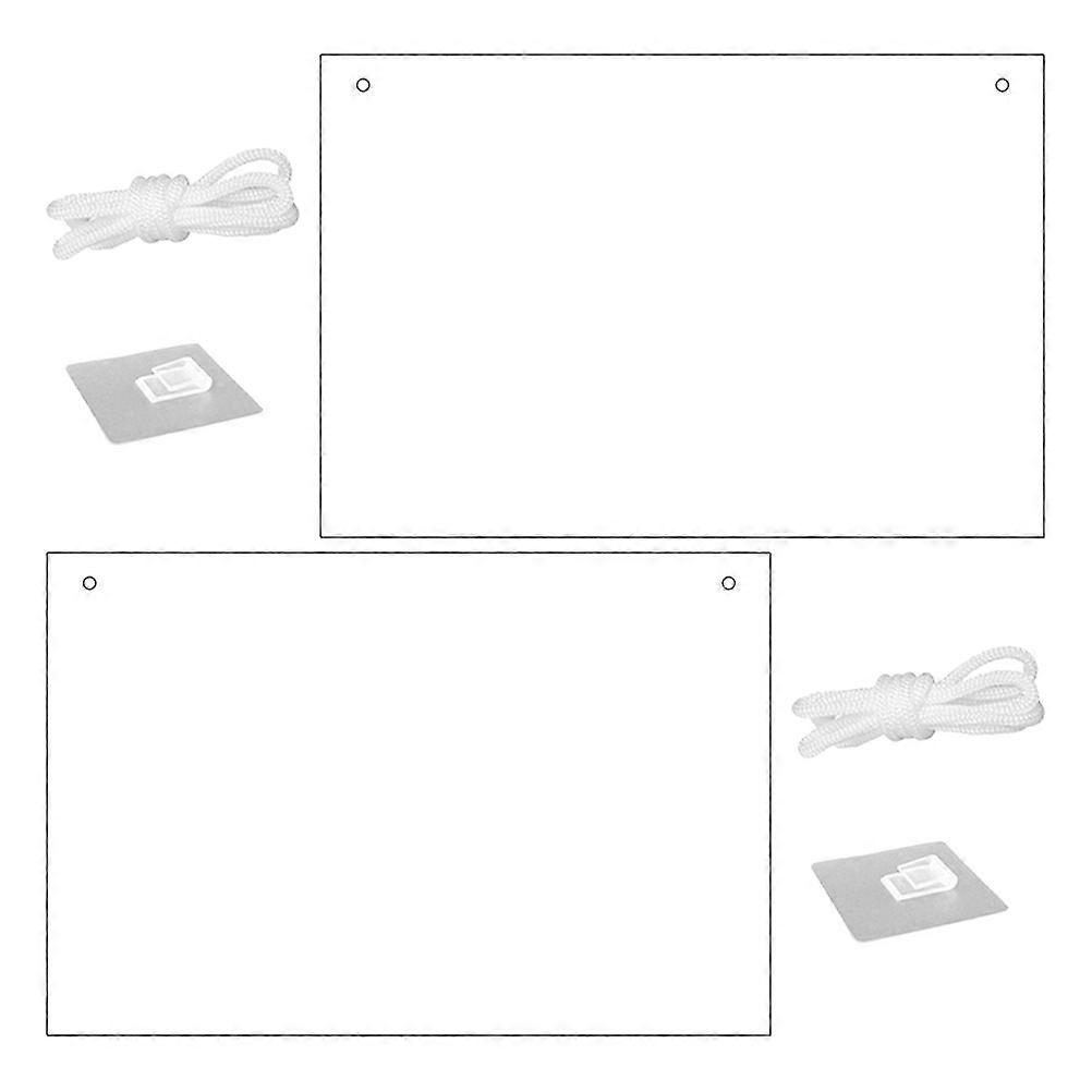 Dry Erase Clear Acrylic Erase Board for Writing Use 2Pcs with High Transparency
