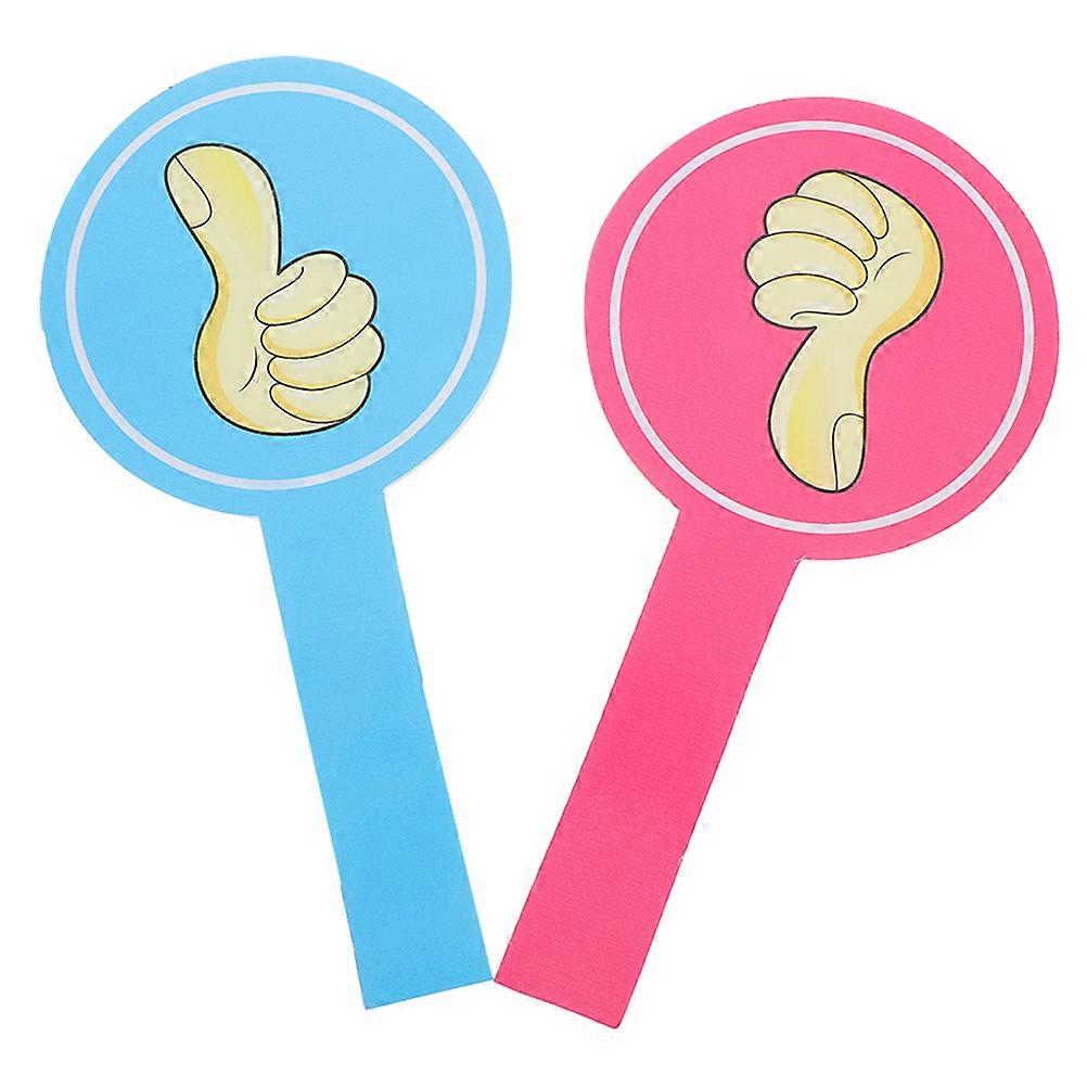 Multi Color Classroom Voting Paddles for Teacher Feedback 2Pcs Pack