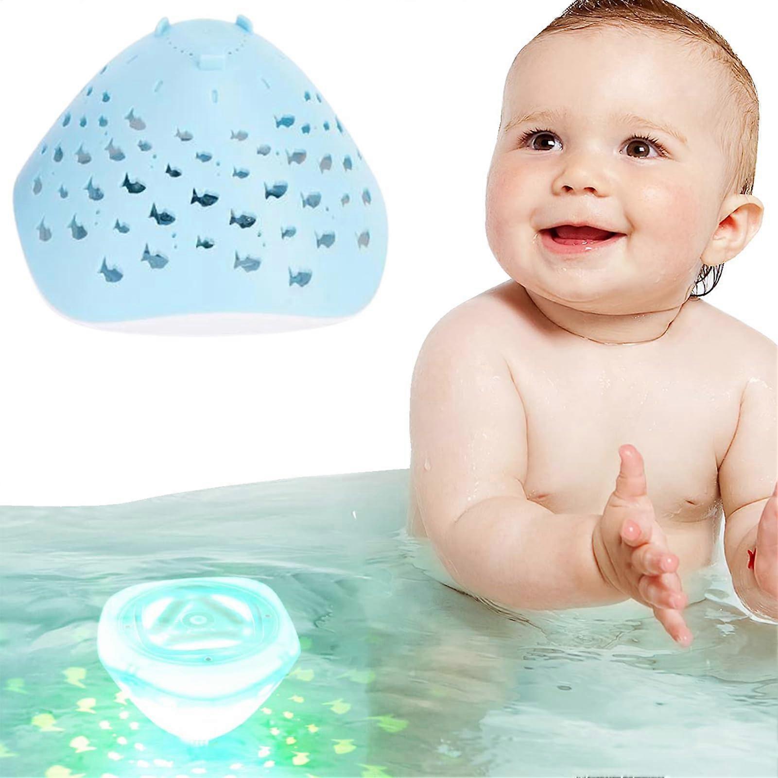 LED Fish Pattern Pool Light ABS 165g Battery Powered Floating Lamp for Garden Pool Pond Decor 4 Colors 6 Modes