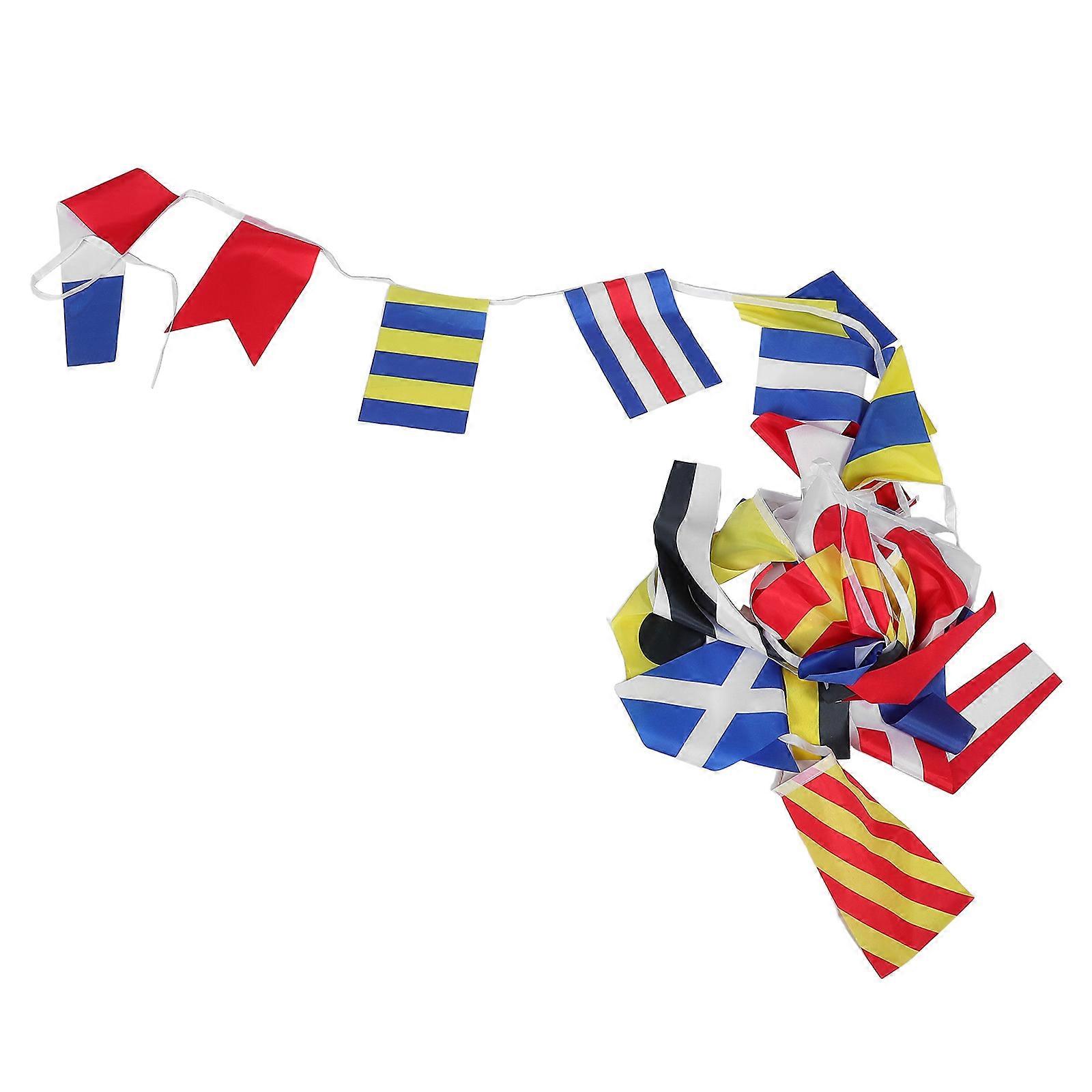 Nautical Code Flag Set 40Pcs for Ship Communication and Marine Decoration