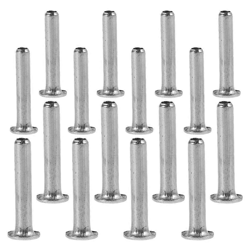 Umbrella Rivet Pin Insert for Frame Repairs in 16Pcs Silver Alloy Set