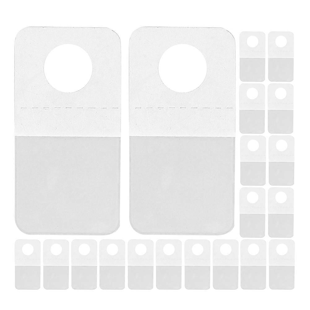 Clear Plastic Hang Tags for Hanging with 300Pcs Self Adhesive Tabs