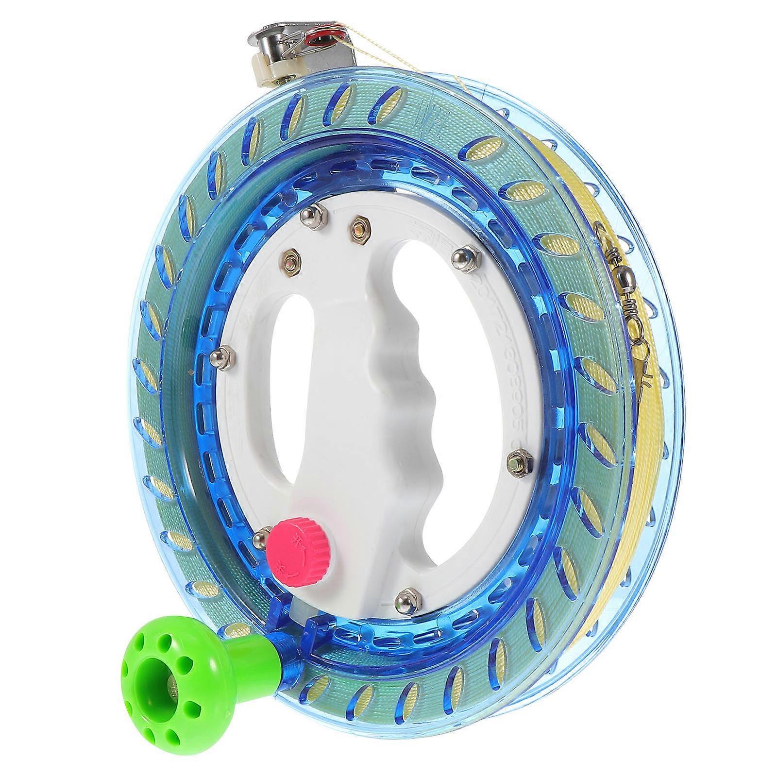 Kite Reel Winder Plastic Automatic Locking 1Set Blue Accessory for Kids
