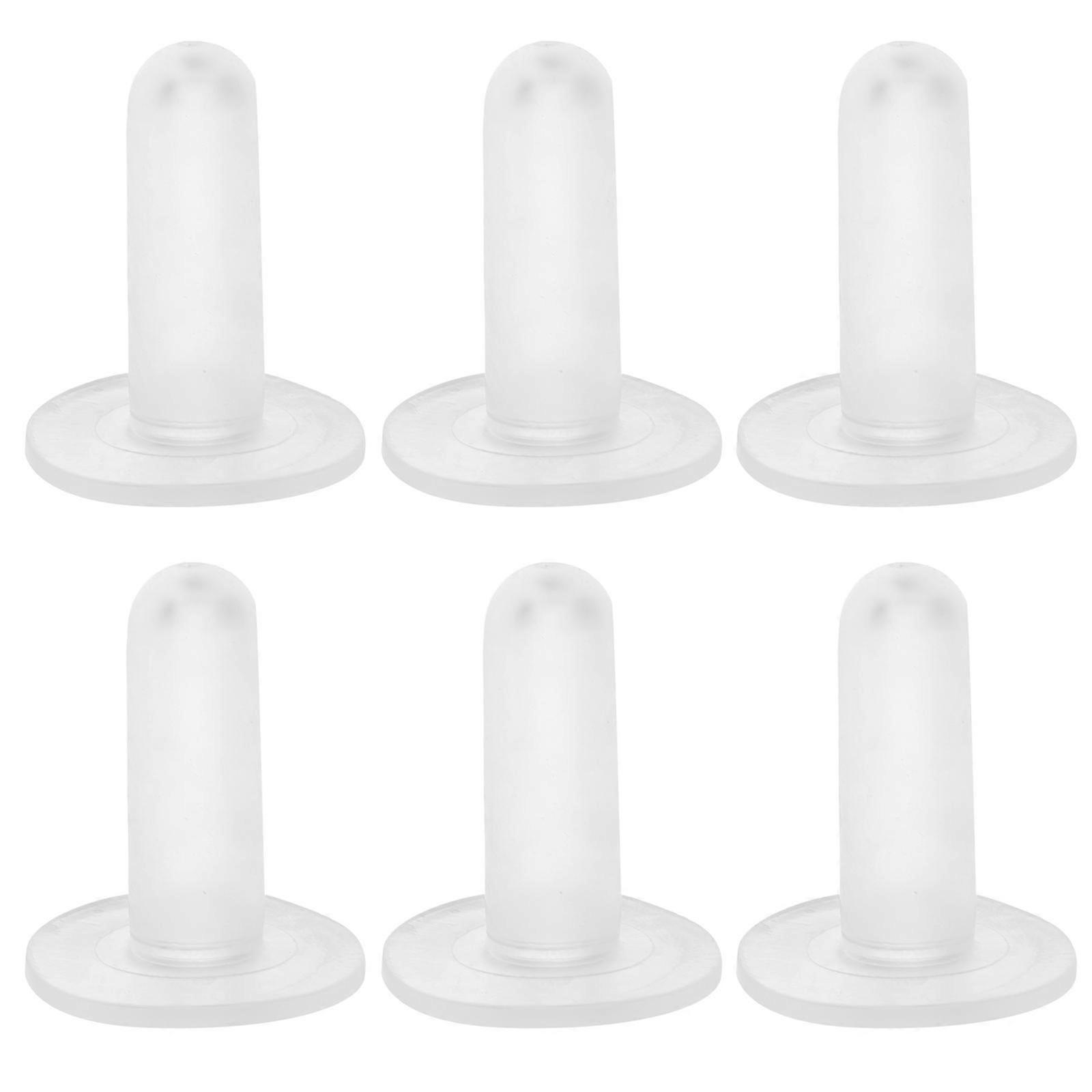6Pcs Silicone Lamb Feeding Nipples for Milk Bottles Transparent