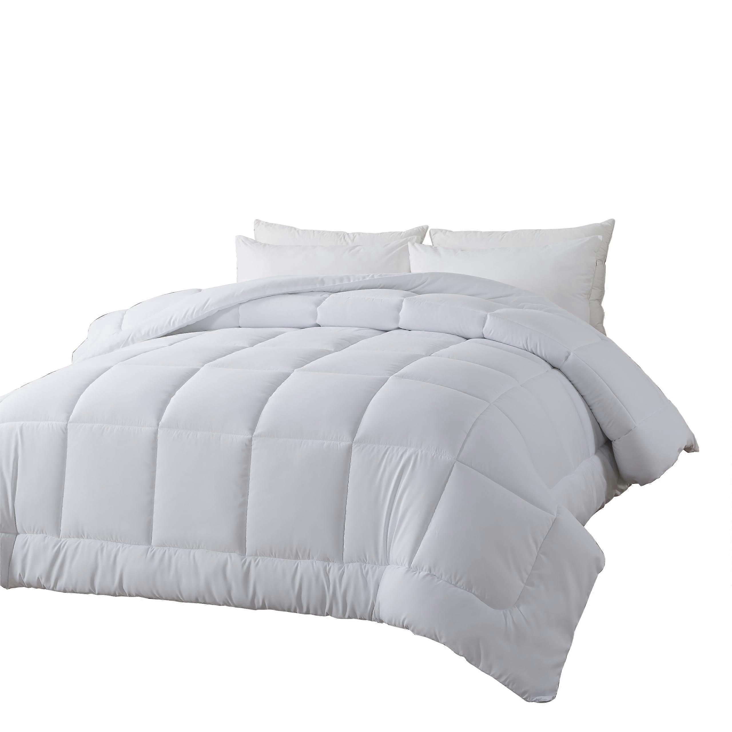 Down Alternative Comforter Queen All Season Quilted Duvet Insert with Corner Tabs Hypoallergenic Microfiber