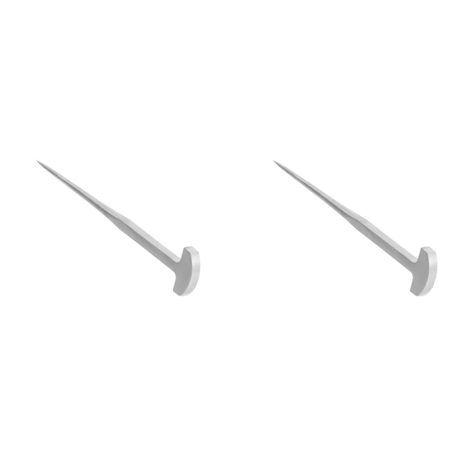 2PCS Eel Spike Fish Handling Tool with Ergonomic Grip and Sharp TShaped Nails for Kitchen