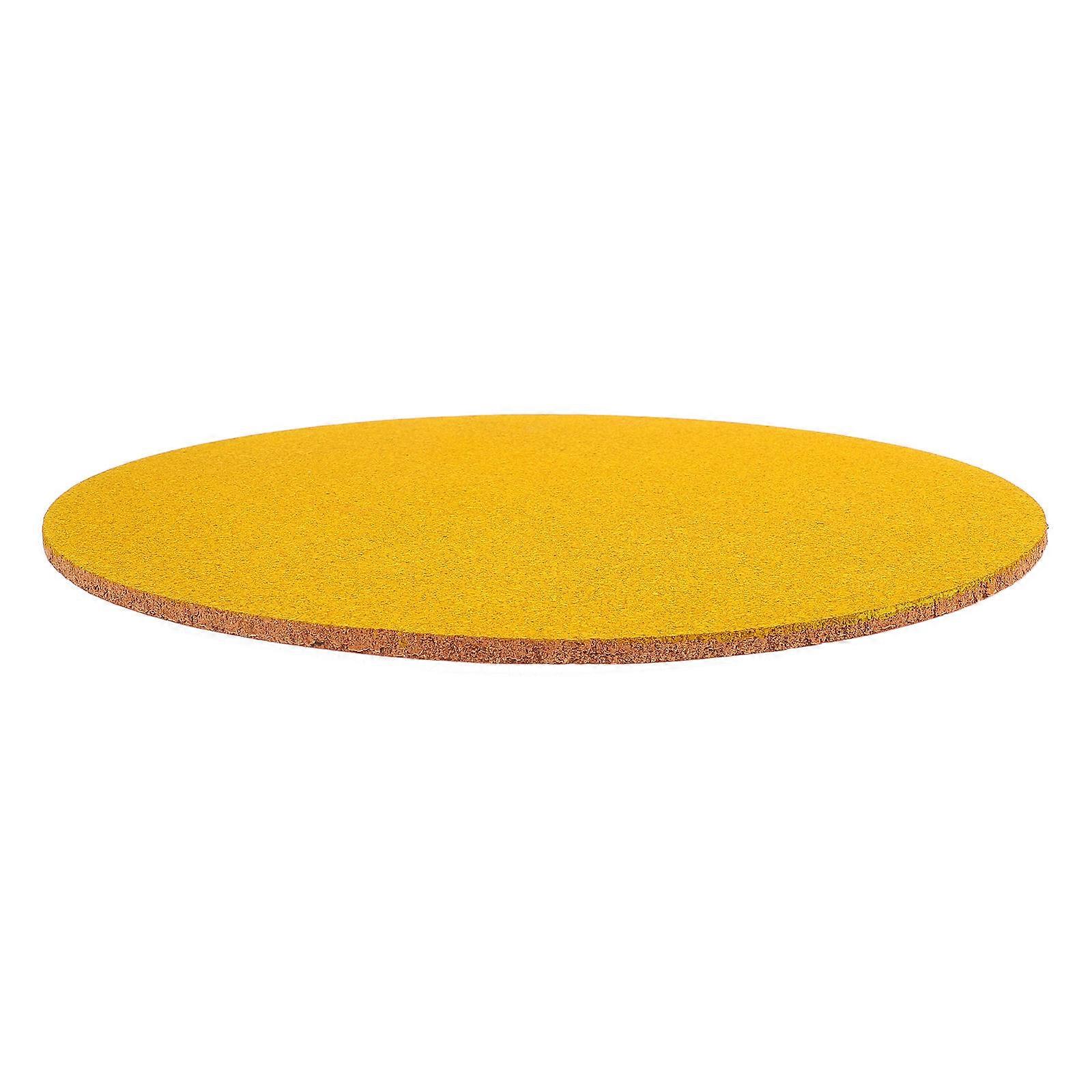 Self Adhesive Cork Board Round for Office Use 3Pcs Light Yellow Cork