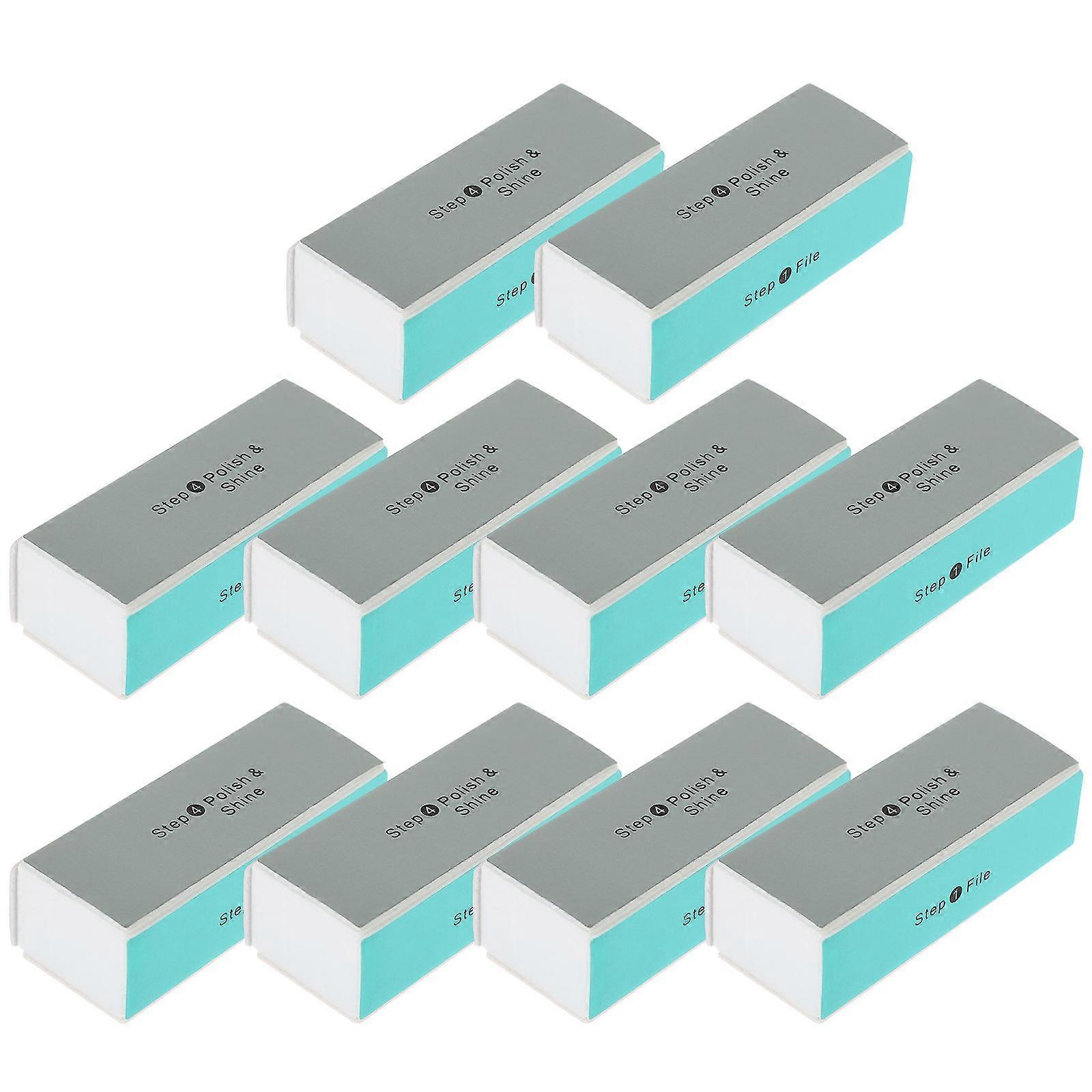 Manicure Tools for Shaping Nail 10Pcs Eva Four Sided Nail Files Set