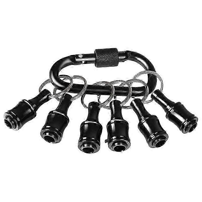 Bit Holder 1/4 Inch Hex Screwdriver Bits Holder Extension Bar Keychain Screw Adapter Drill