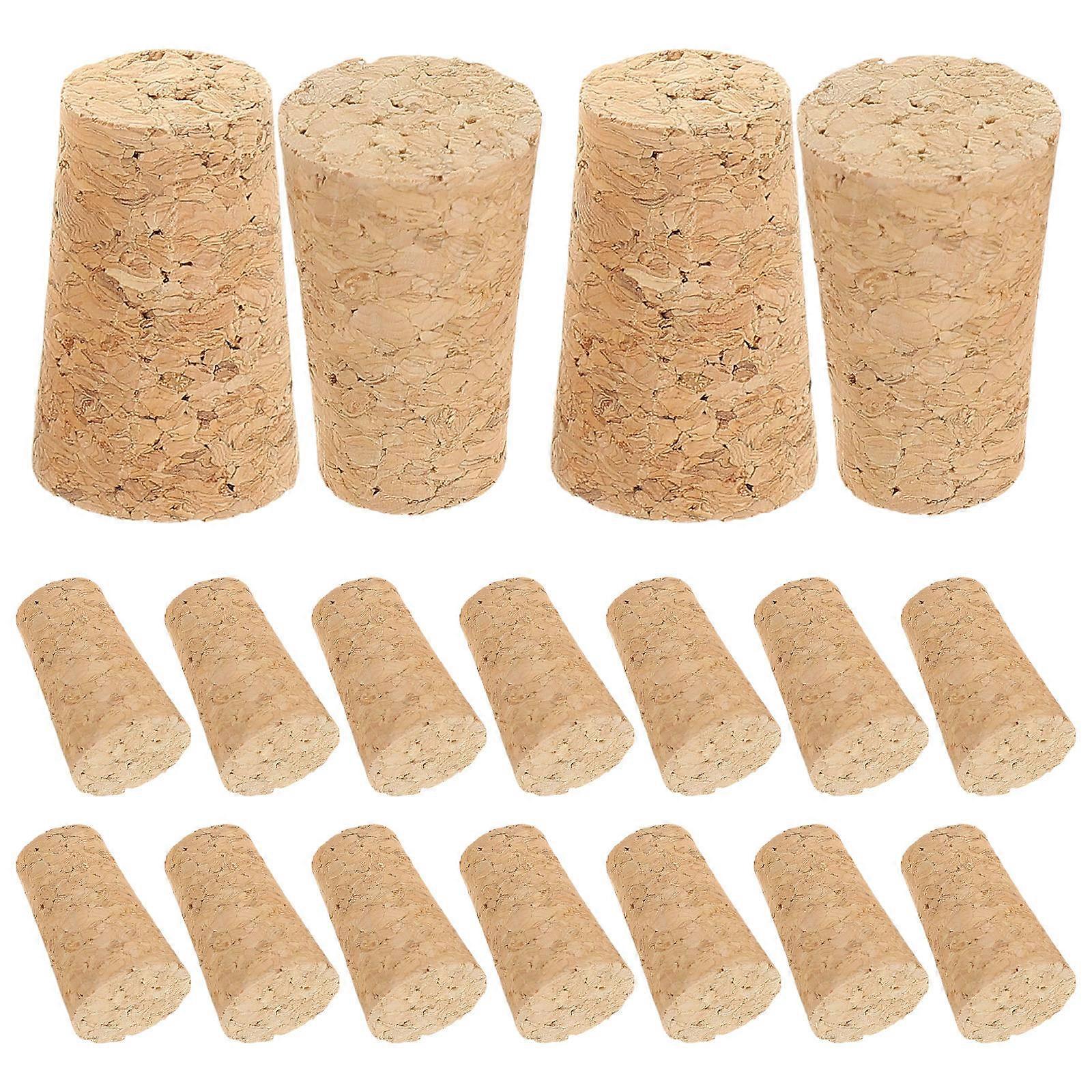 Wood Corks for Use 20Pcs Beige Plugs