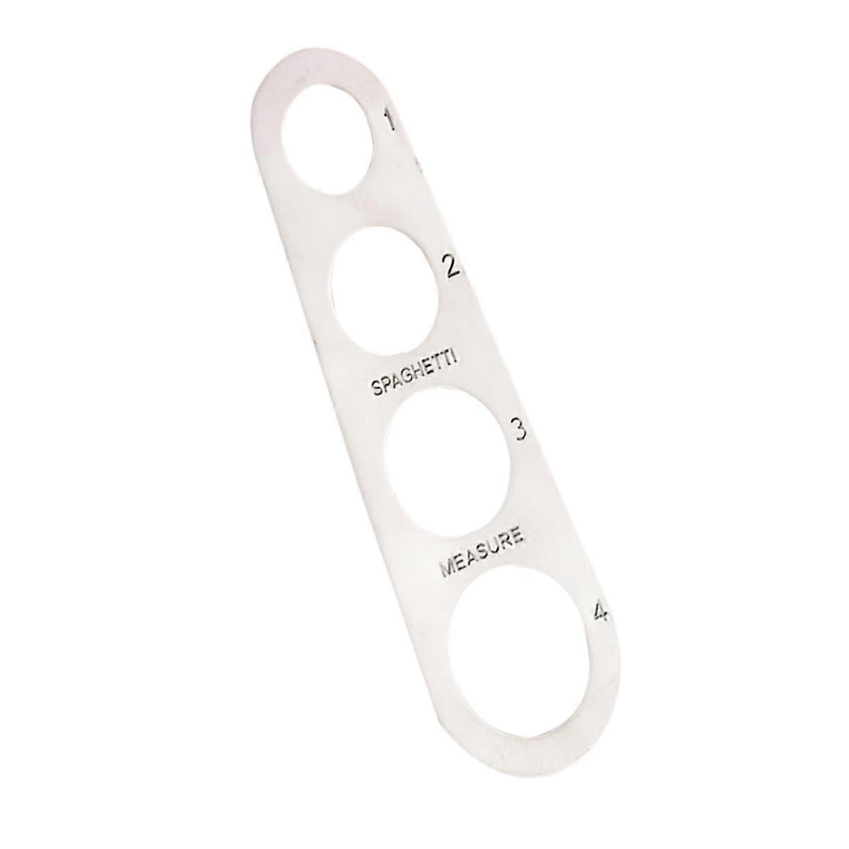 Stainless Steel Pasta Measuring Tool with 4 Holes for Precise Spaghetti Portion Control Cooking