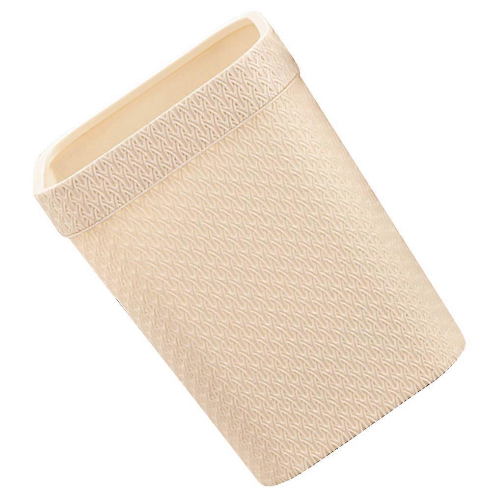 Desk Wastebasket Plastic Desktop Trash Can for Office Use