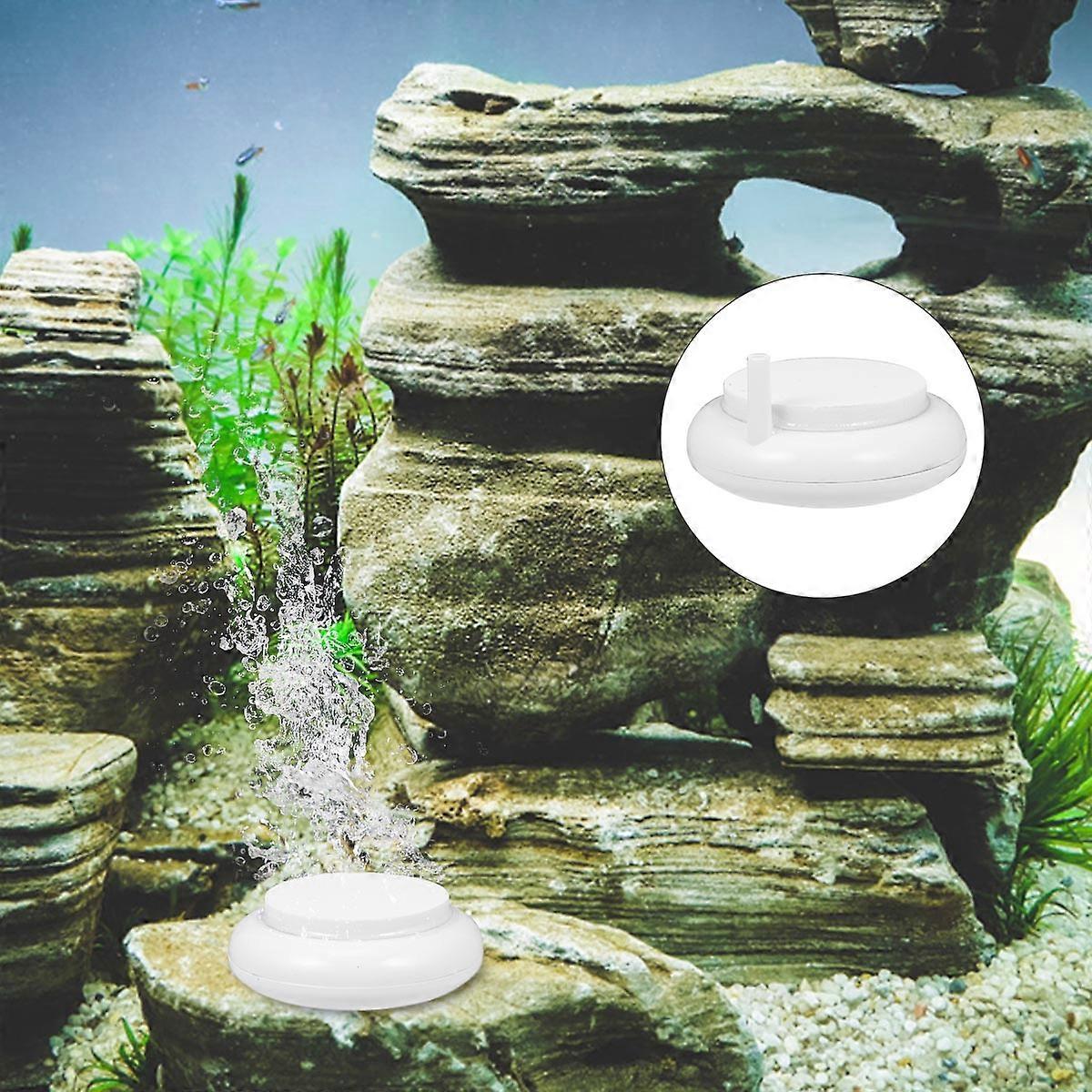 Fish Tank Air Stone Round Ceramic Sand 4Pcs Set Oxygen Diffuser