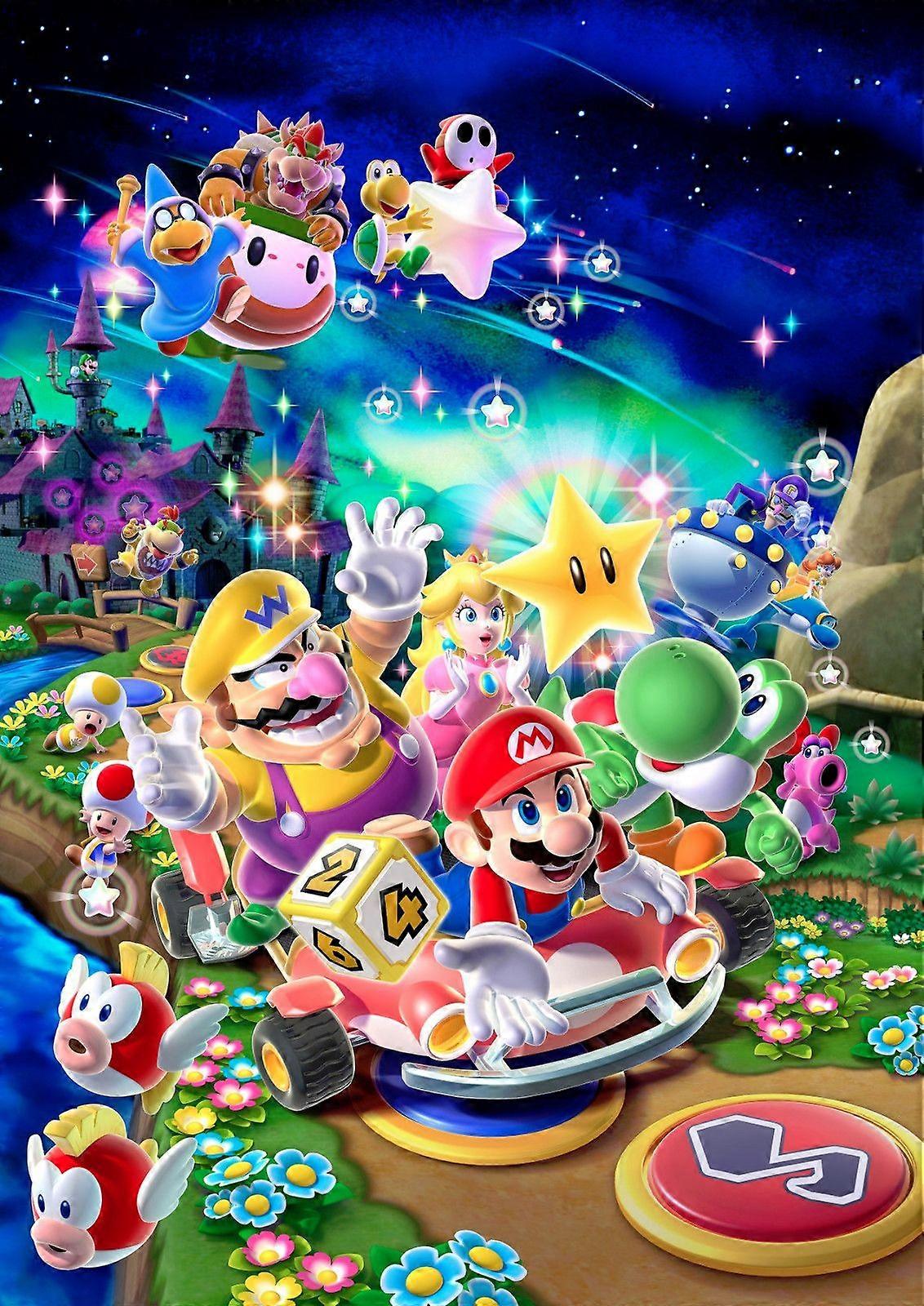 Super Mario Kart Digital Jigsaw Puzzle Brain Teaser QT 0842