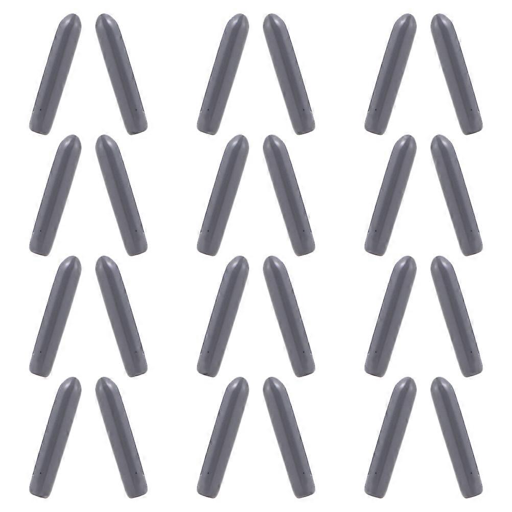 Grey Plastic Dishwasher Prong Tip Protection Covers for Dishwasher 100Pcs