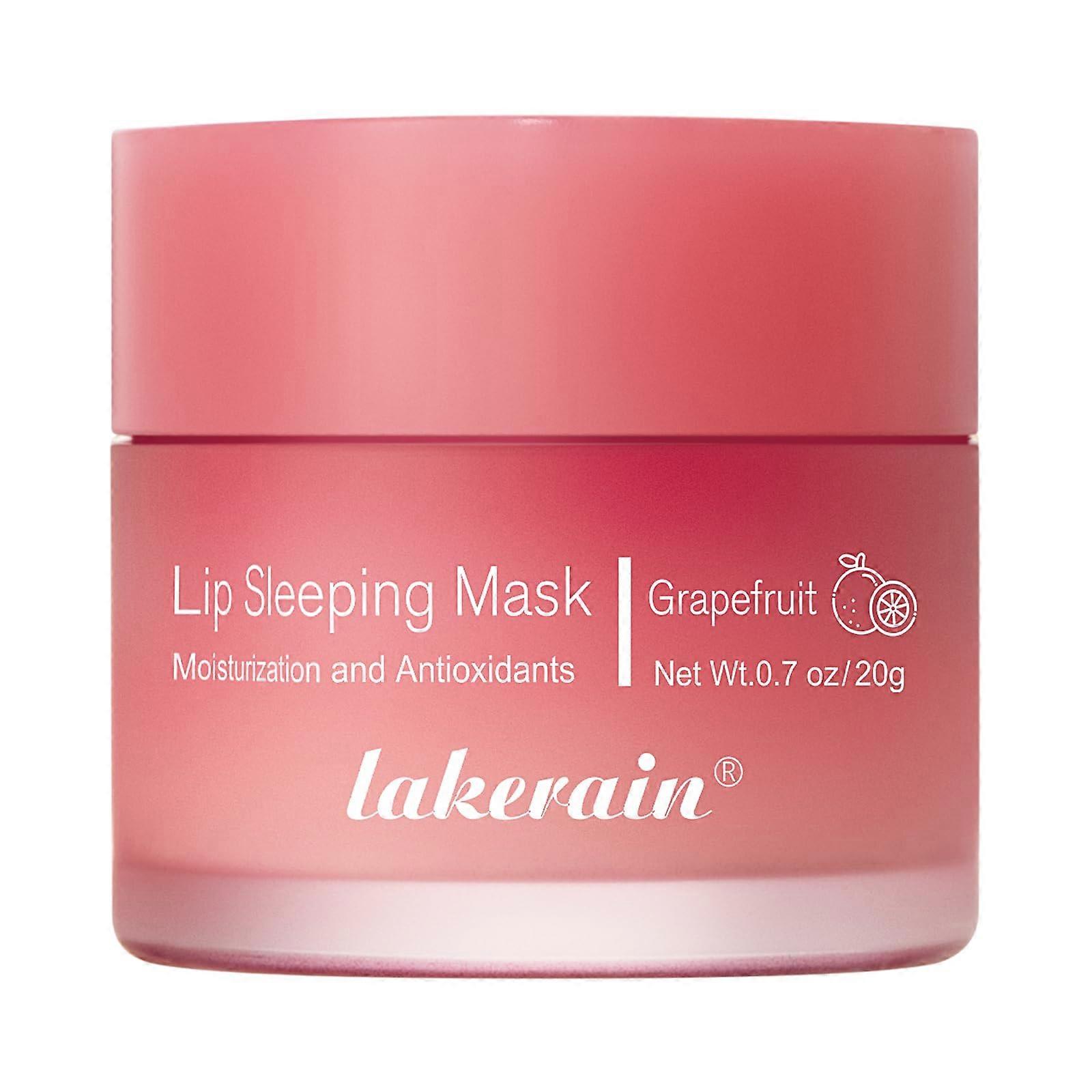 Lip Sleeping Mask with Grapefruit Scent for Deep Hydration and Plumping Dry Chapped Lips