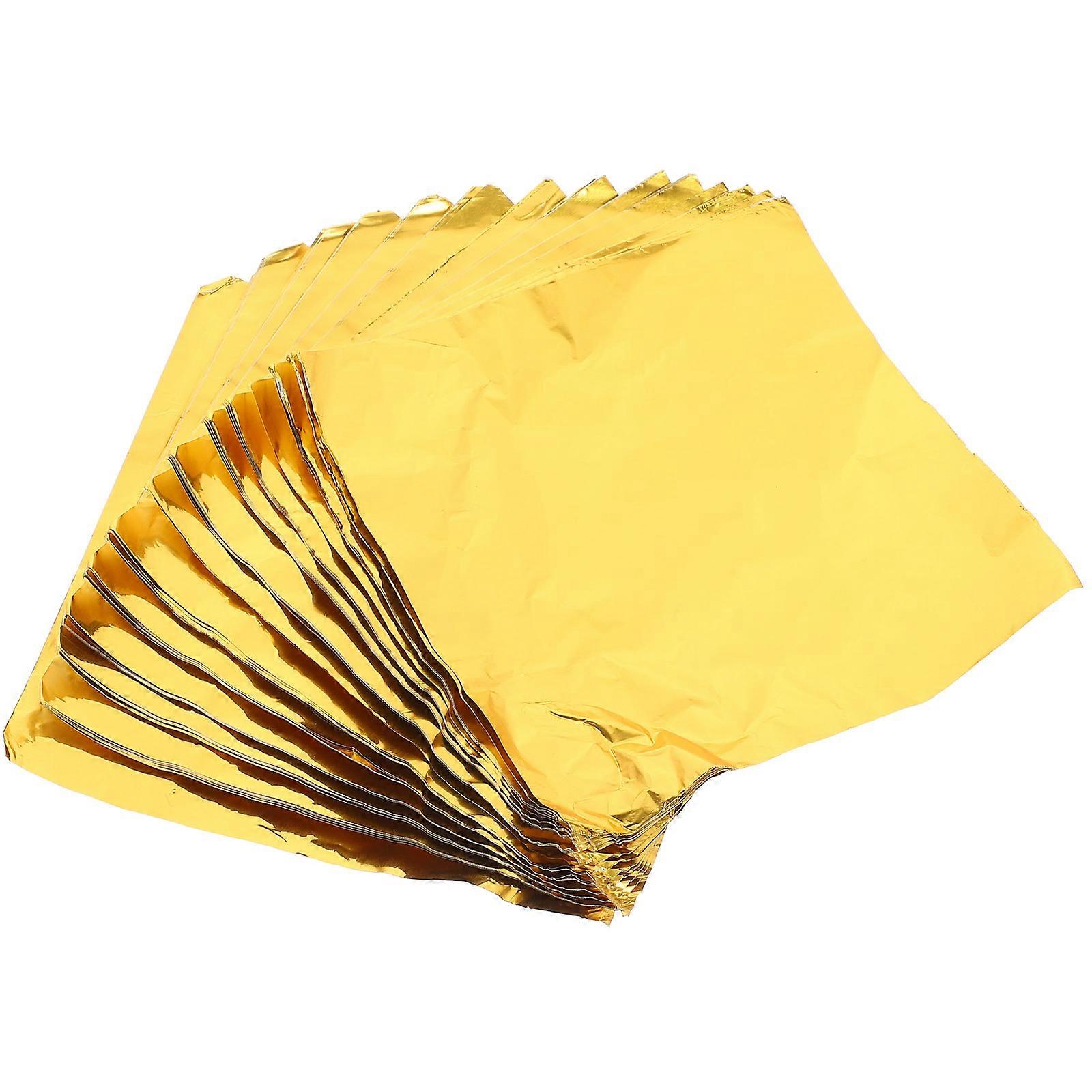 Golden Candy Wrapping Paper Chocolate Foil Wrapper for 600Pcs Supply