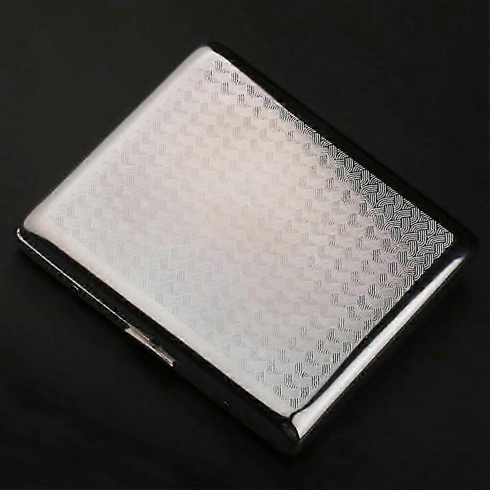 Cigarette Holder Case Metal Large Capacity Small Portable Cigarette Case compatible with 20 Cigarettes