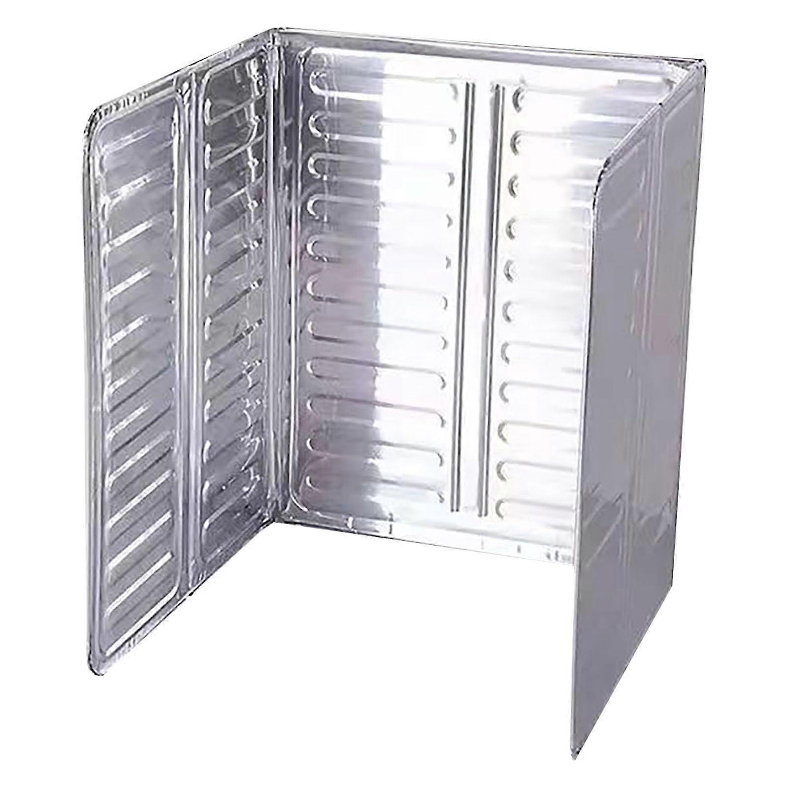 Stove Splatter Guard Foldable Aluminum Heat Resistant Kitchen Splash Protector Easy Clean 1PC