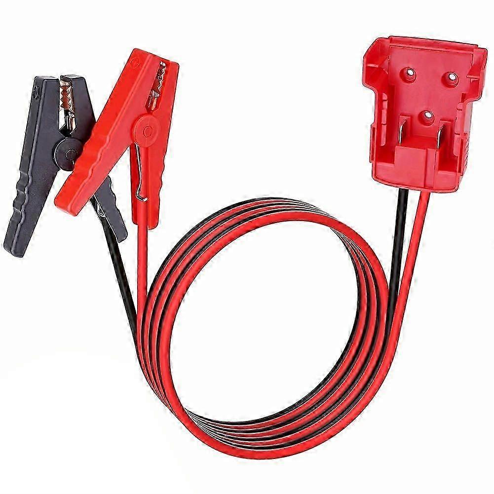 Jumper Cable Clamps with Battery Adapter for Power Tools
