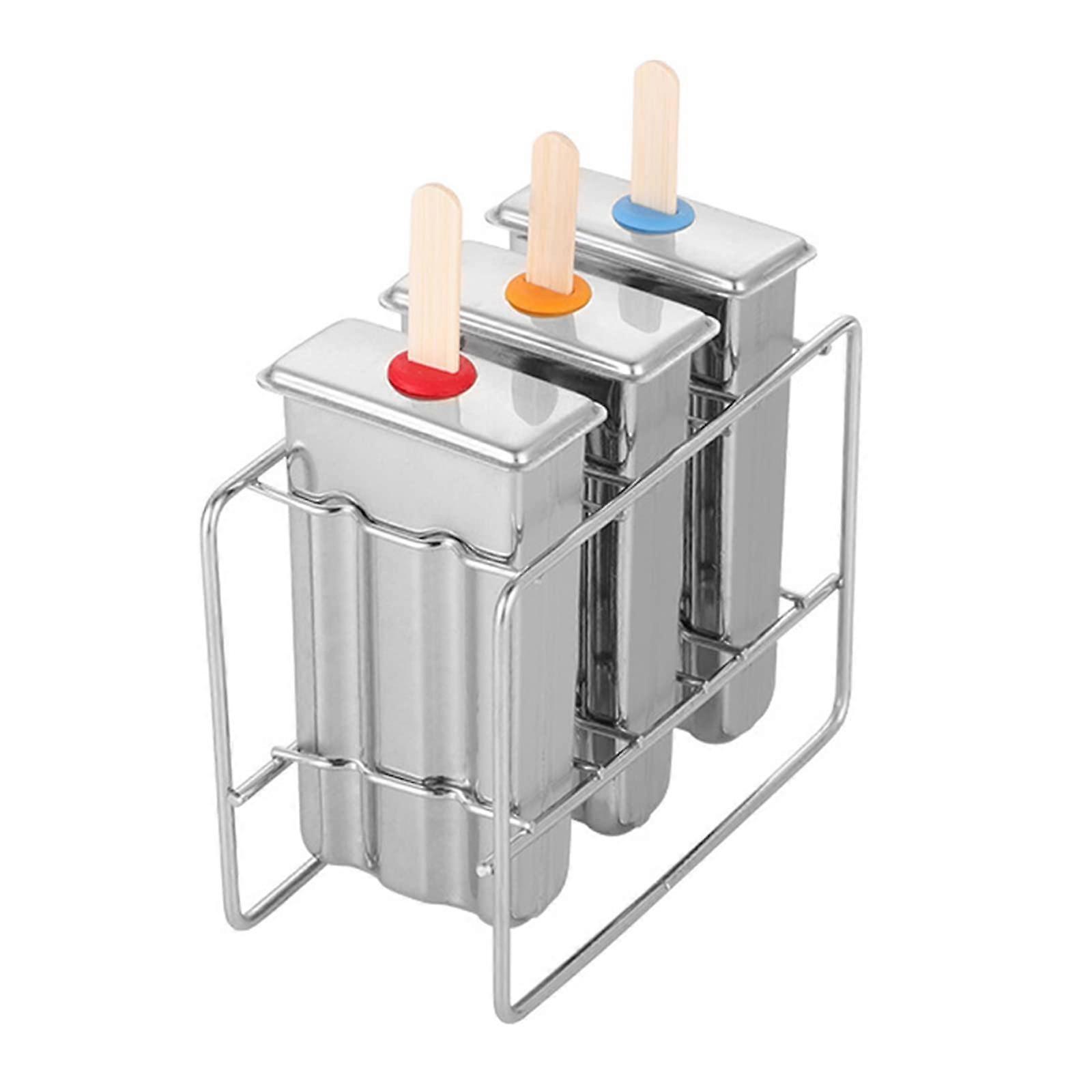 Stainless Steel Ice Cream Mold Popsicle Maker with Easy Release and RustResistant Design