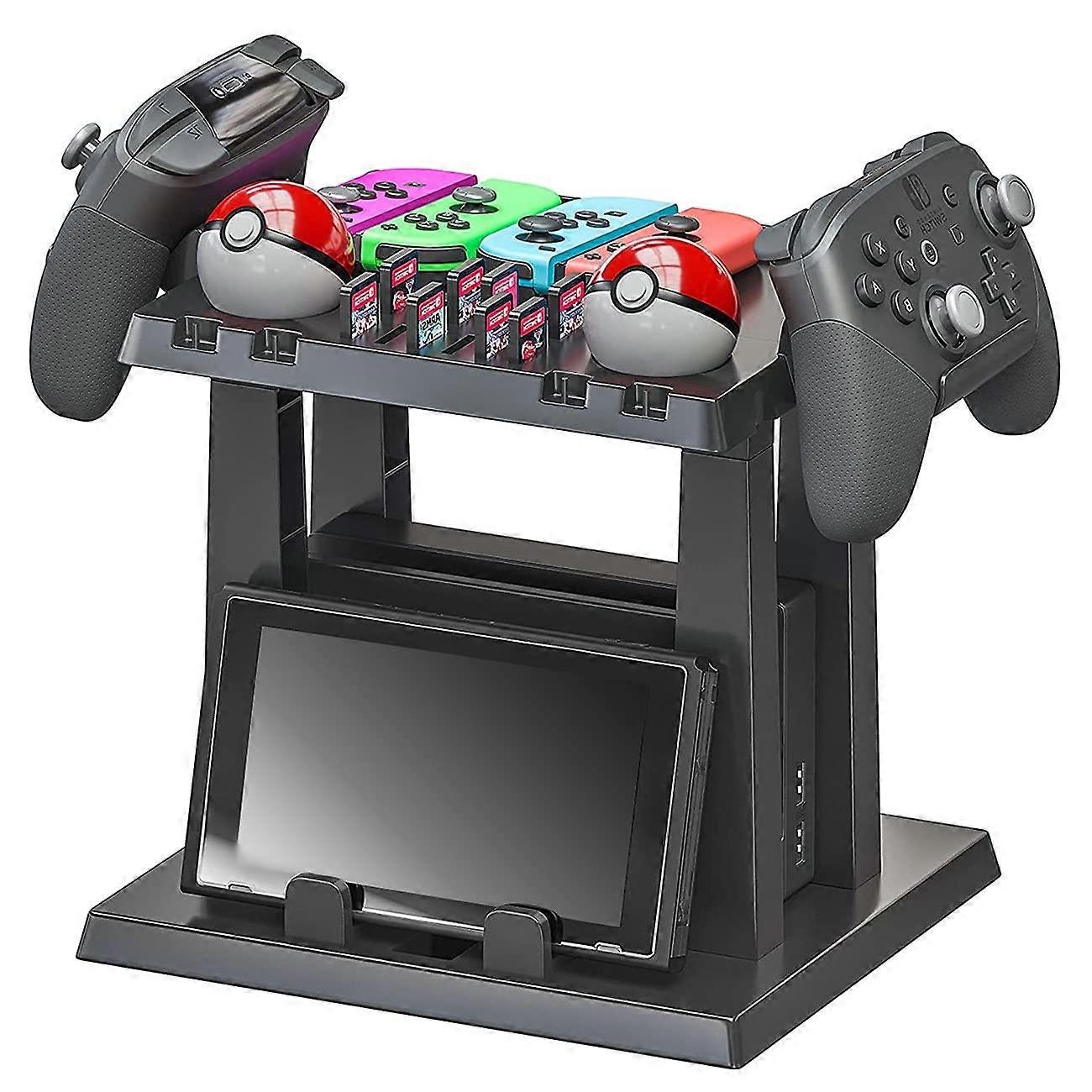 Accessories for Nintendo Switch Organizer AllinOne Storage Stand with Controller Charging Dock