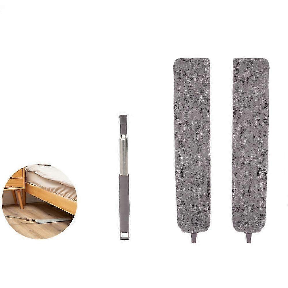 Expandable duster with stainless steel telescopic pole, washable