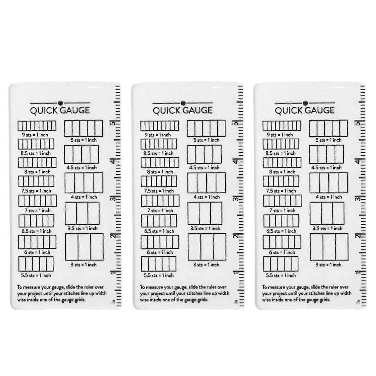 Knitting Gauge Ruler Fast Gauge Checking Must-Have Craft Accessory