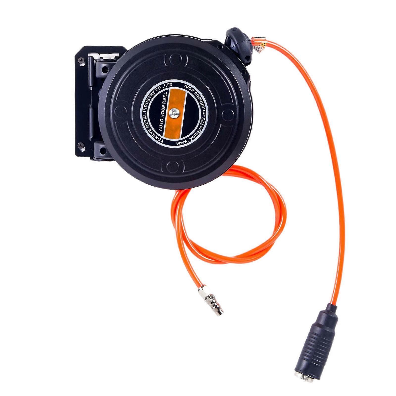 Practical Compacts Automotive Air Hose Reel Features Automatic Retractable Designs for Easy Tool Access in Workshops Multicolor