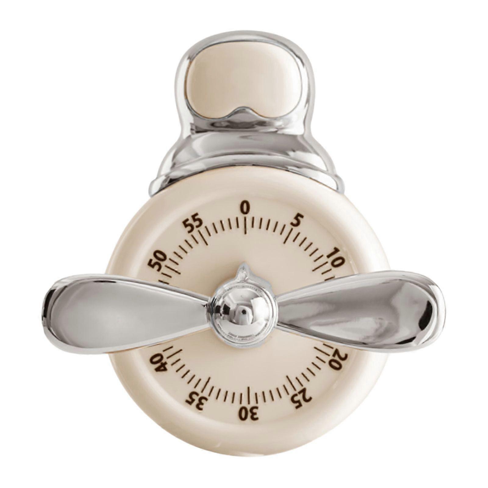 Magnetic Mechanical Kitchen Timer Battery-Free Retro Alarm Clock Cooking Baking Learning Countdown Tool Jikaix