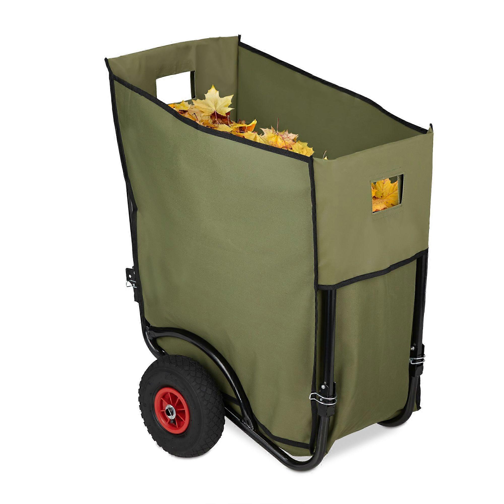 Fällbar trädgårdsvagn 160 L
