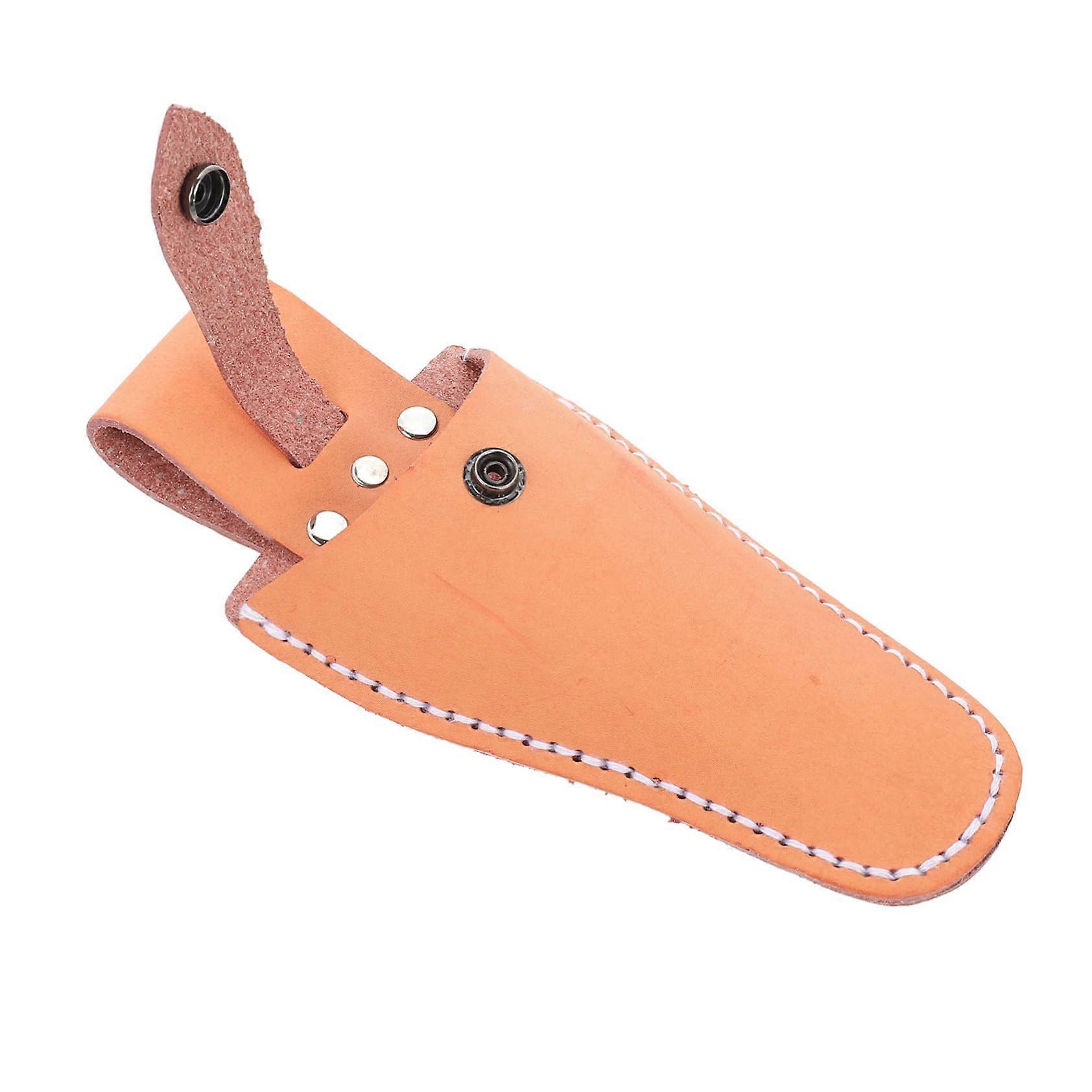 Leather Scissor Holder and Pruning Shears Belt Pouch with MultiCompartment Storage