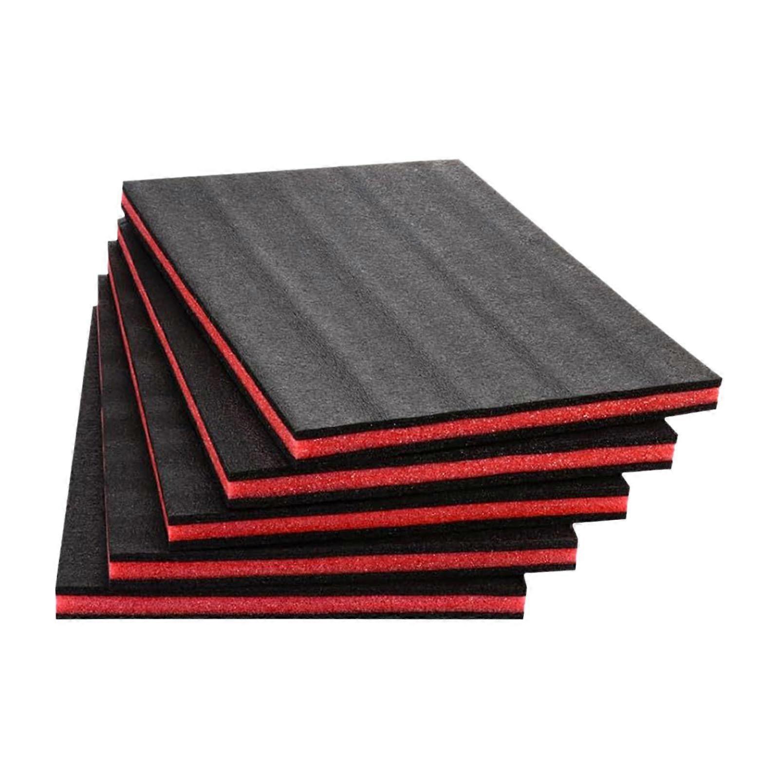 5 Pieces Tool Box Foam Inserts Hard Case Storage Sheets Portable Shockproof Foam