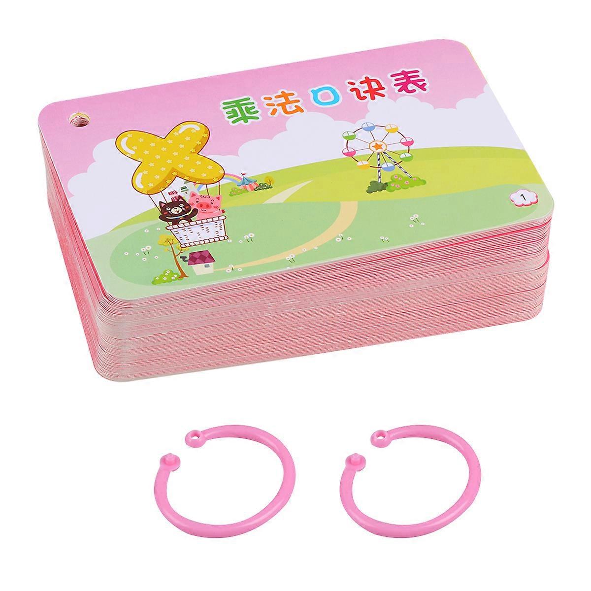 Multiplication and Division Educational Flash Cards Math Set for Kids 1Set