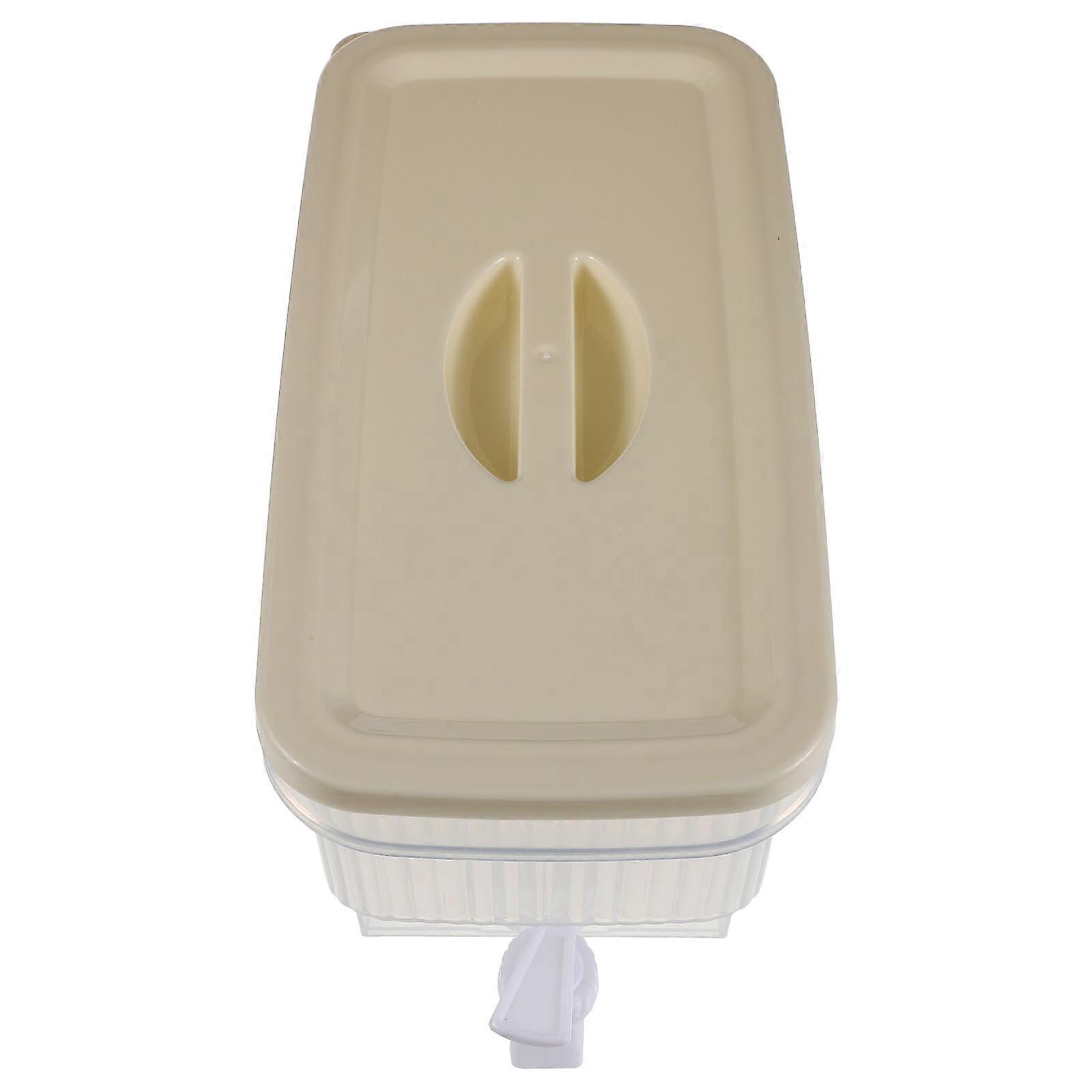 Transparent Fruit Tea Drink Dispenser with Spigot Plastic Beverage Container for Home Use