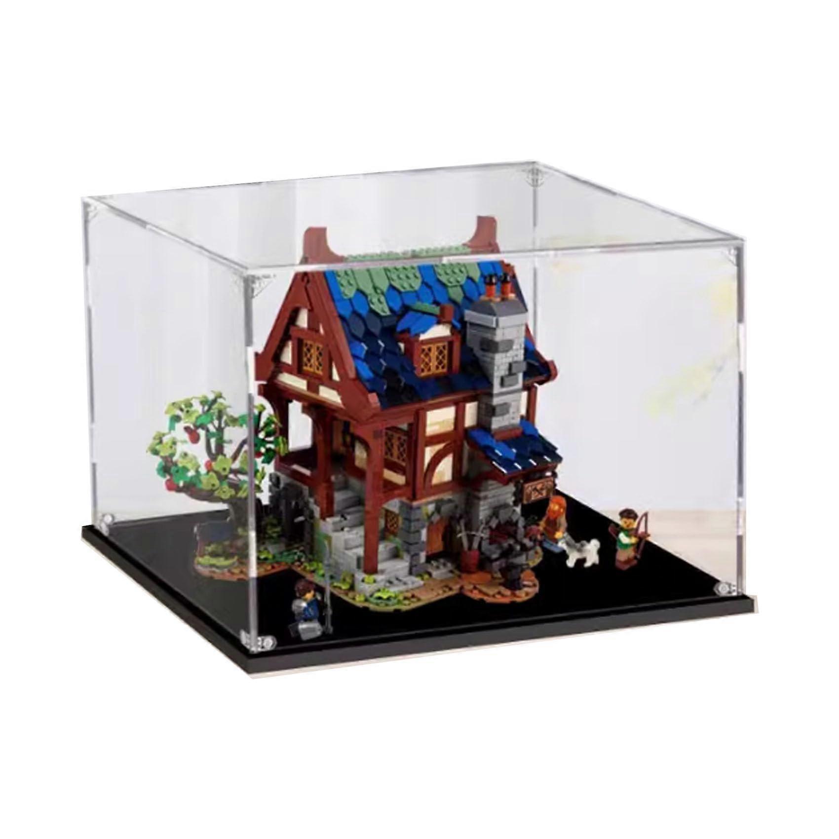 Blacksmith Display Case, Dustproof UV Resistant Acrylic Box for  21325 with Thick Base