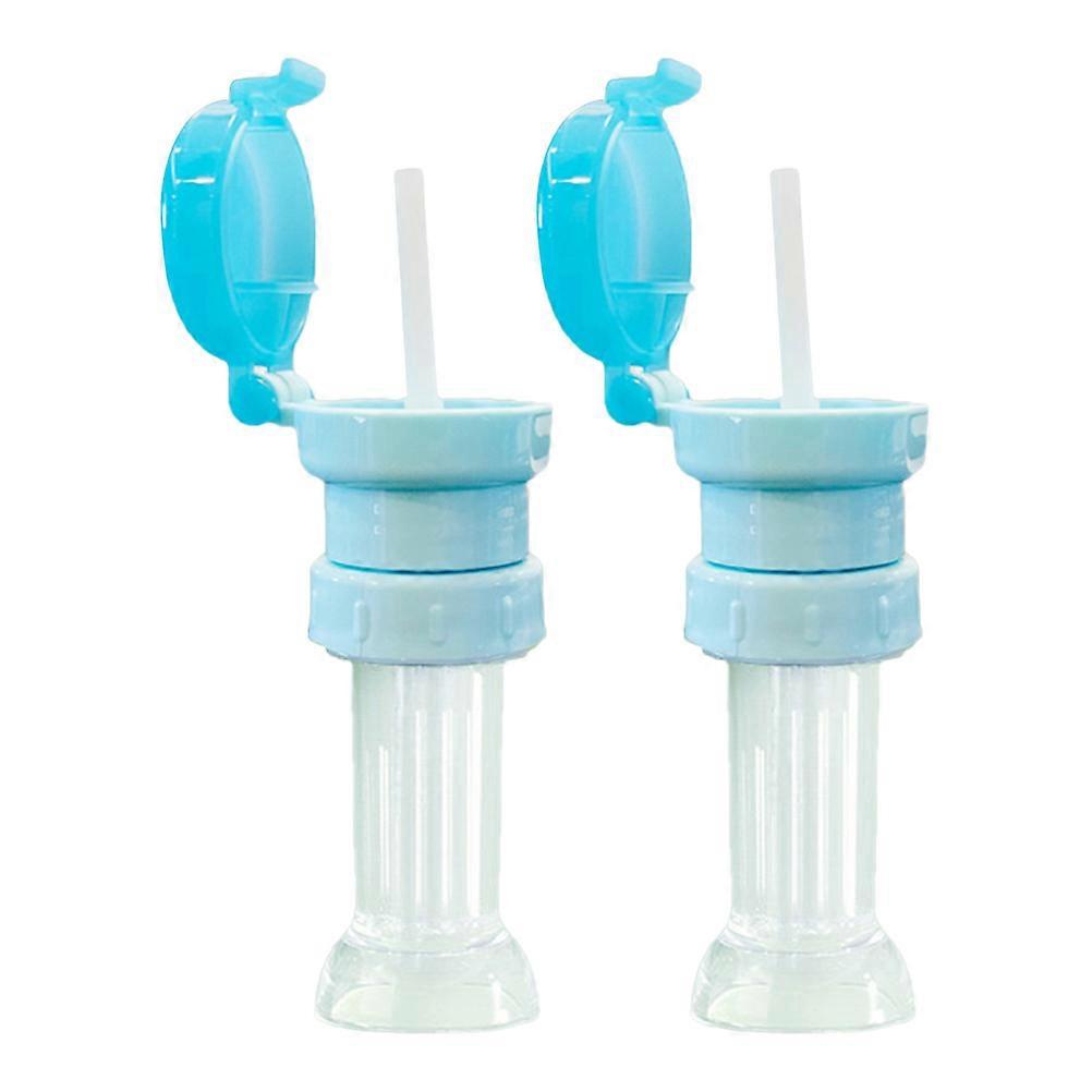 Juice Soda Caps Bottle Straw Caps for Spill Proof Purpose 2Pcs